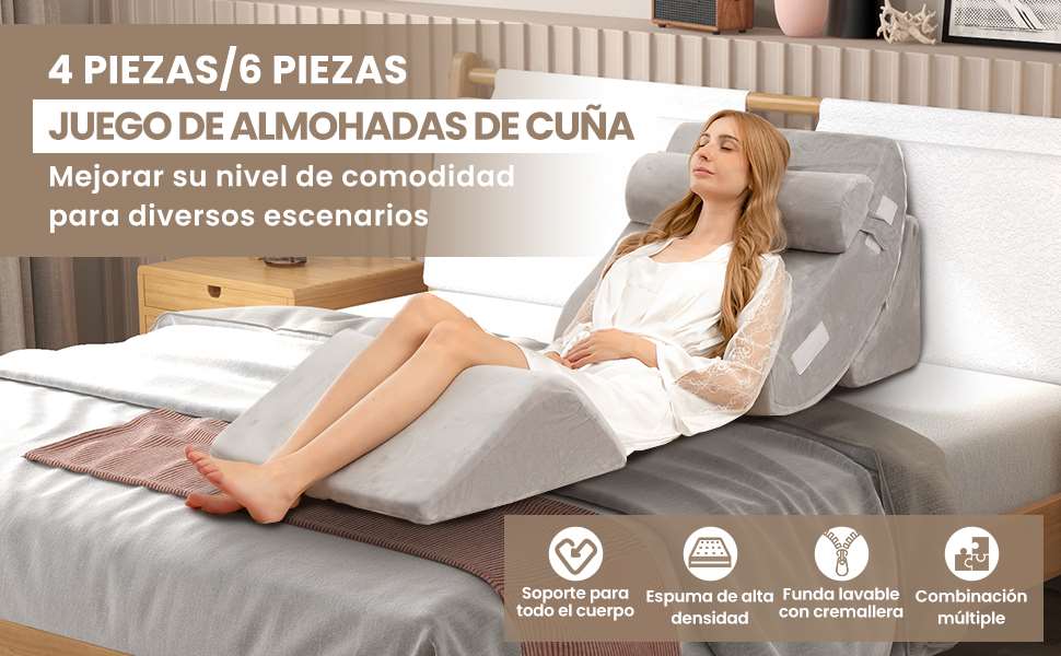 juego de almohada postural ajustable