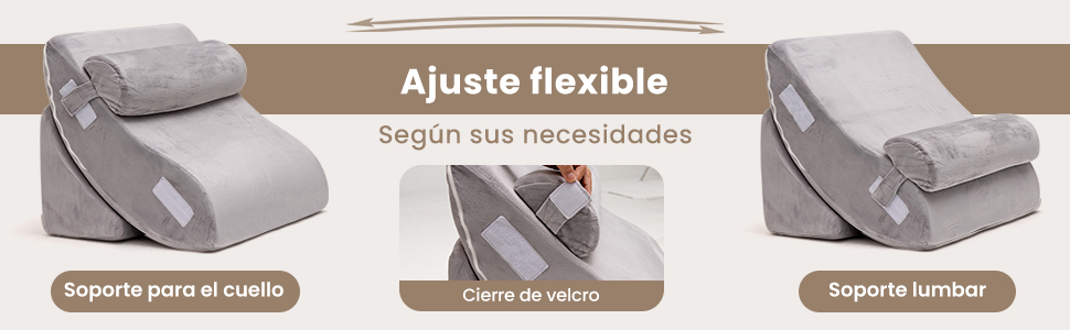 almohada de felpa con reposacabezas