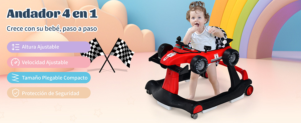 Andador 4 en 1 para Niños
