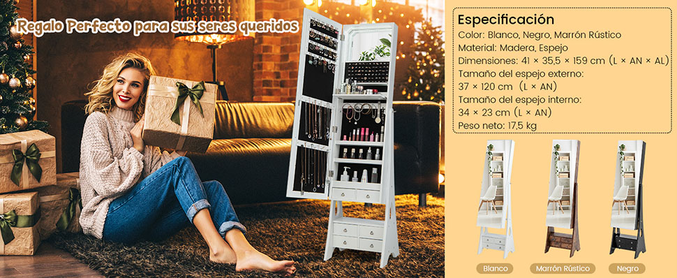 Cajones para joyas con divisores