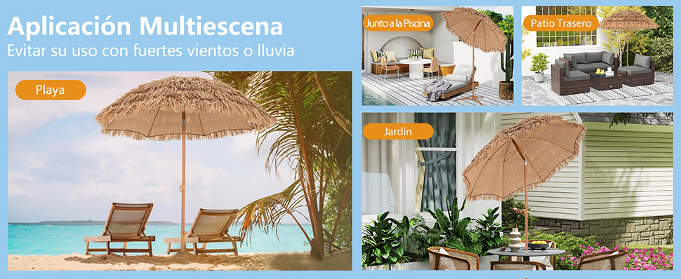 Quitasol tropical 