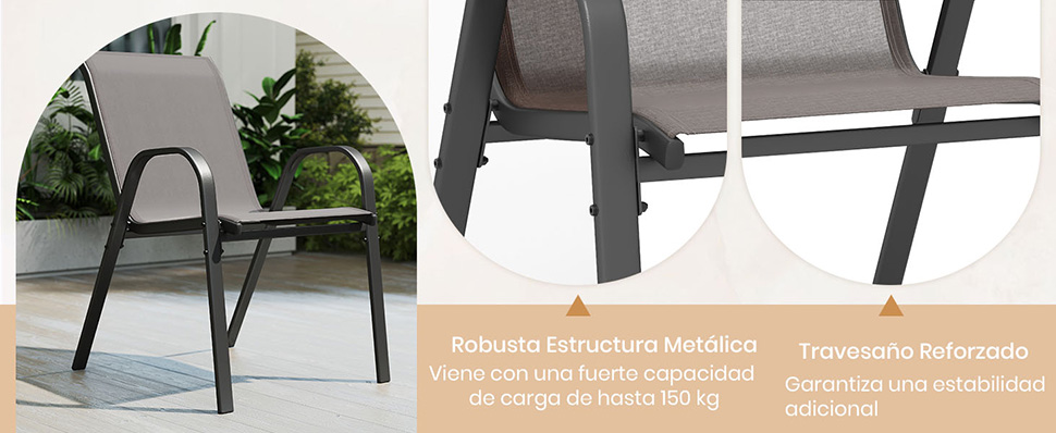 silla de comedor al aire libre