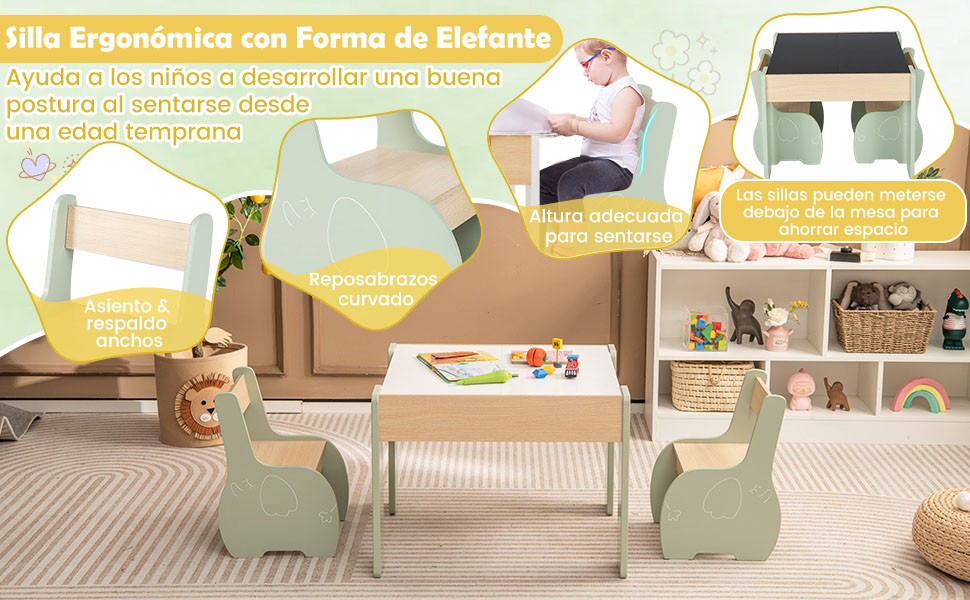 Mesa multifunción para niños