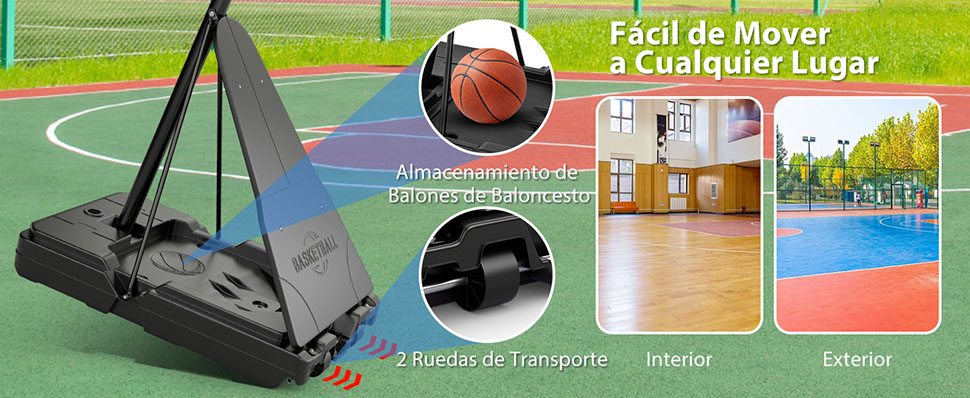 aro de baloncesto ajustable para niños adolescentes y adultos