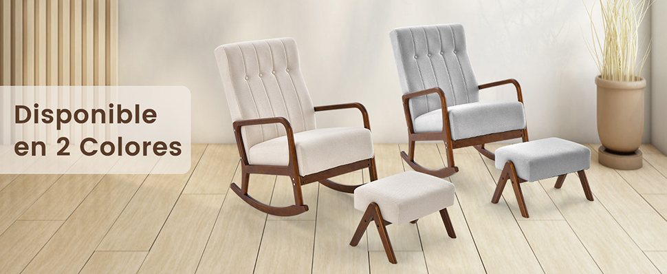 Silla balanceo con otomana