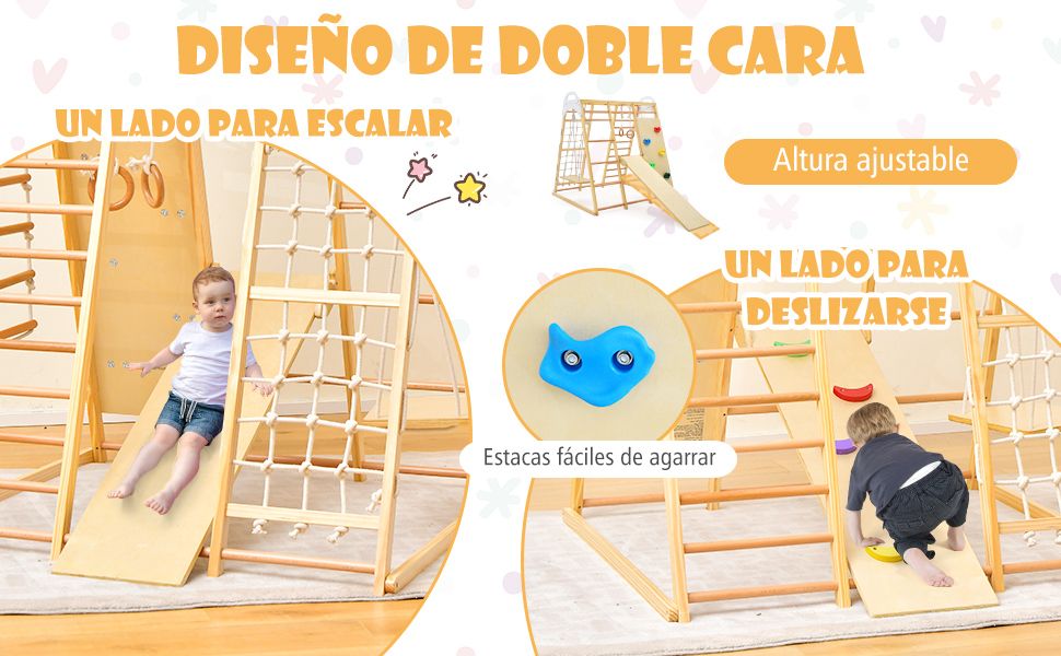 Conjunto de juegos de escalada