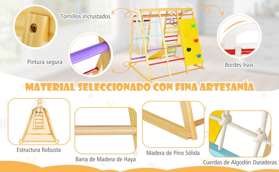 Conjunto de juegos de gimnasia de selva