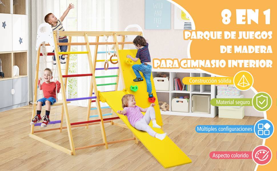 Conjunto de parque infantil interior