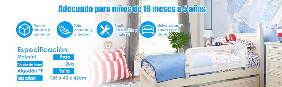 protector de cama para bebé
