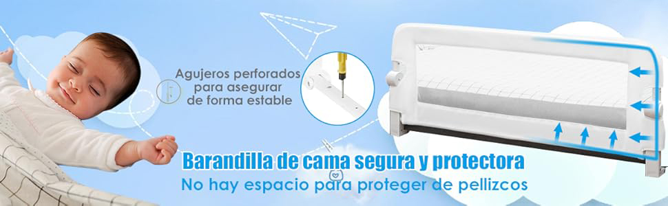 protector de cama para niños