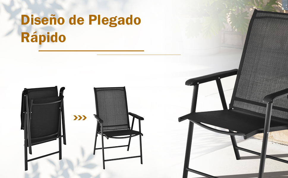 2 sillas plegables