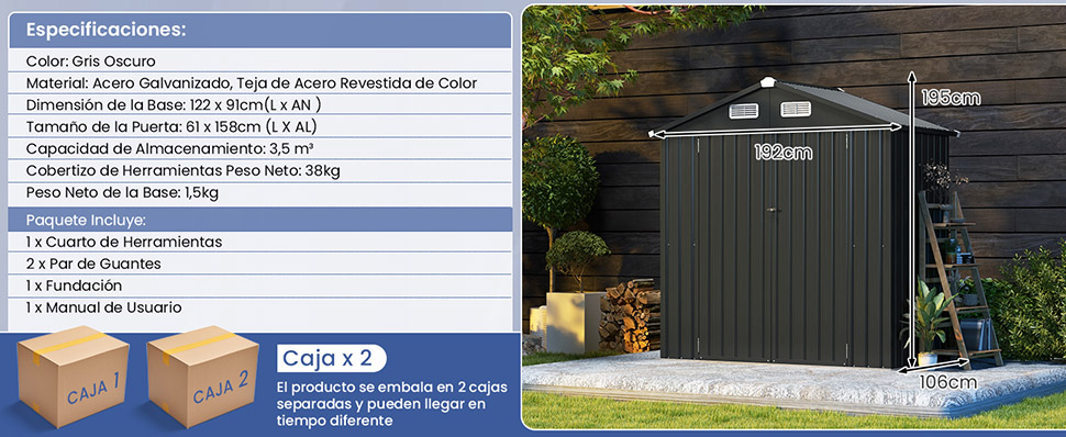 Cobertizo para bicicletas