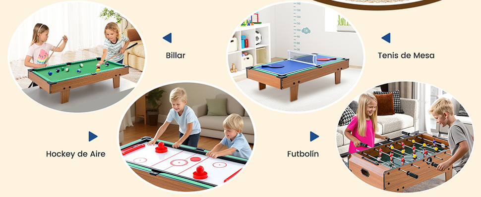 conjunto de mesa de juegos combo
