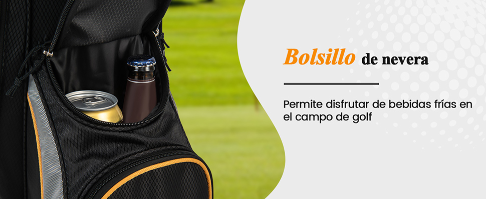 Bolsa de golf con soporte de piernas