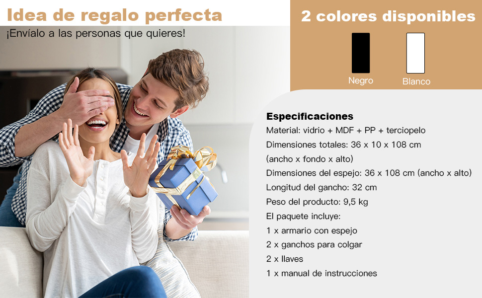 Estantería luminosa con LED