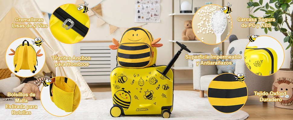 Set maleta + mochila niños