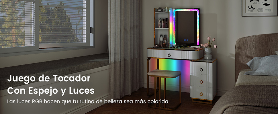 Tocador RGB de Maquillaje