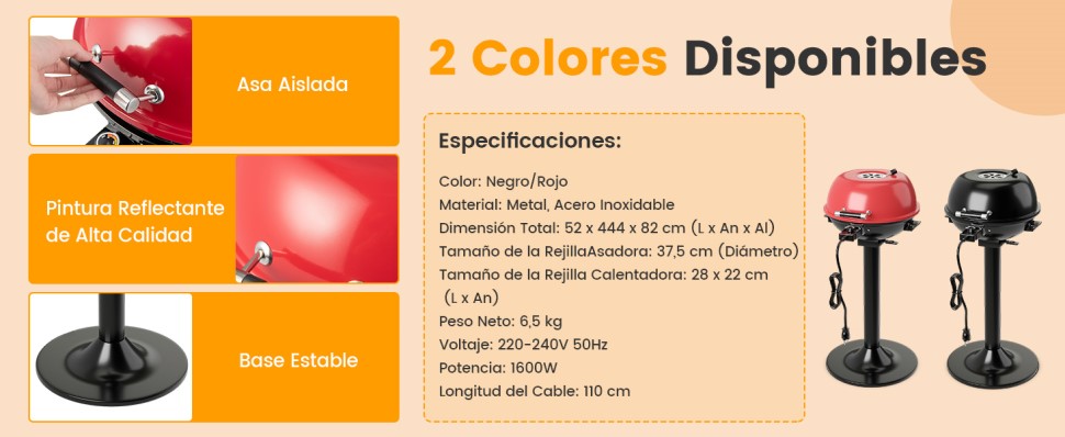 parrilla eléctrica