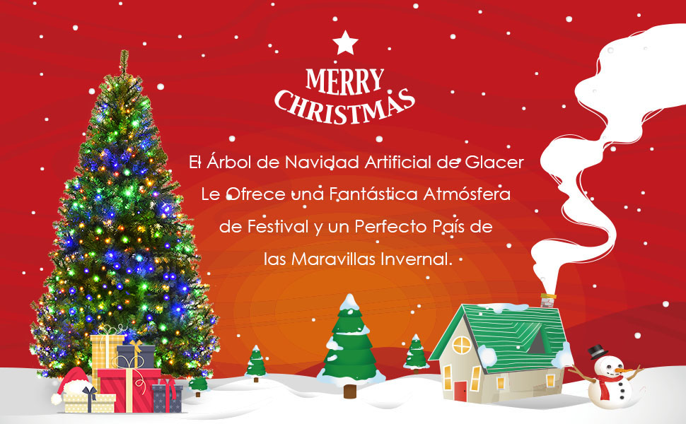 Árbol de Navidad iluminado