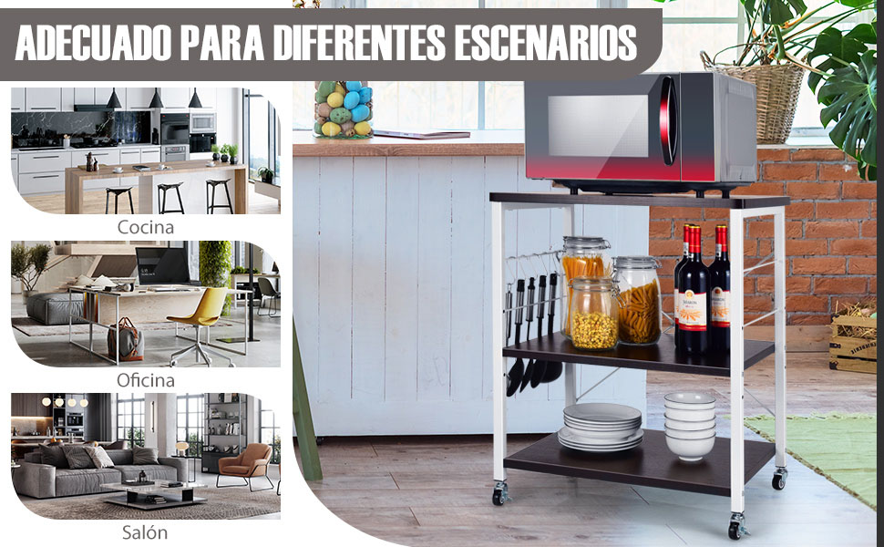 Carro organizador de cocina