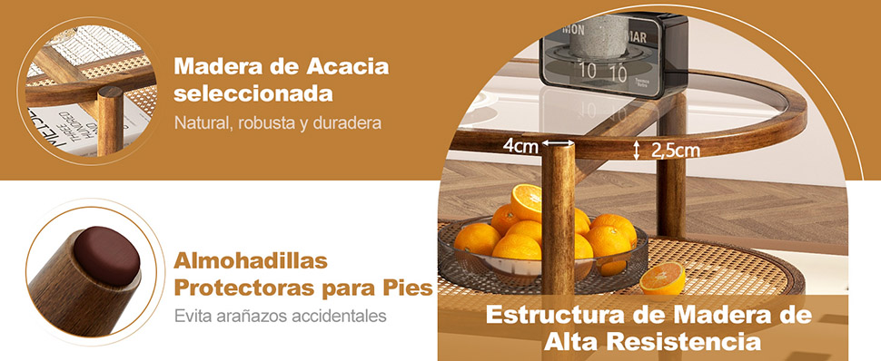 mesa de café de madera