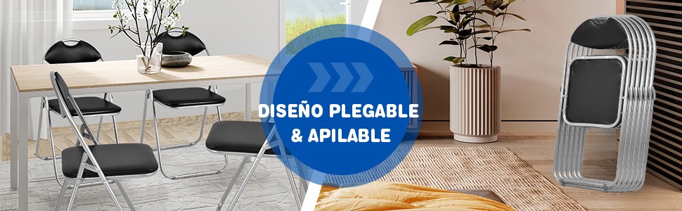 Sillas plegables de oficina