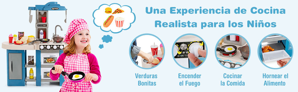 Cocina infantil con accesorios