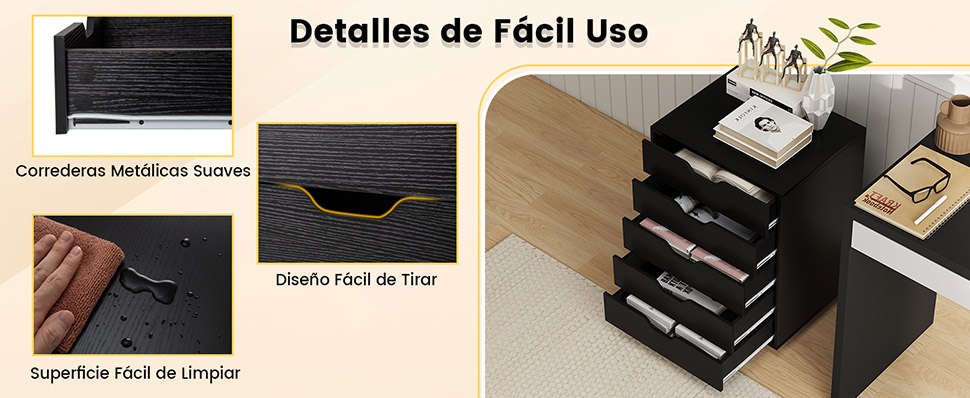 Carro organizador con cajones