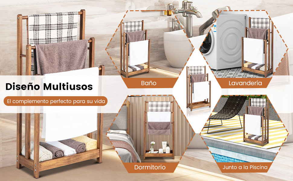 soporte de secado para el baño