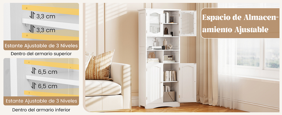 Mueble baño con puertas