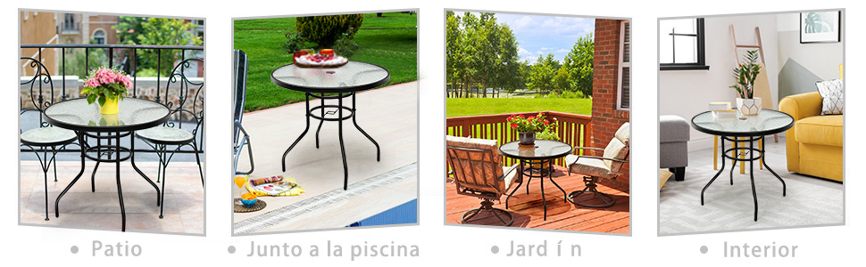 Mesita exterior hierro