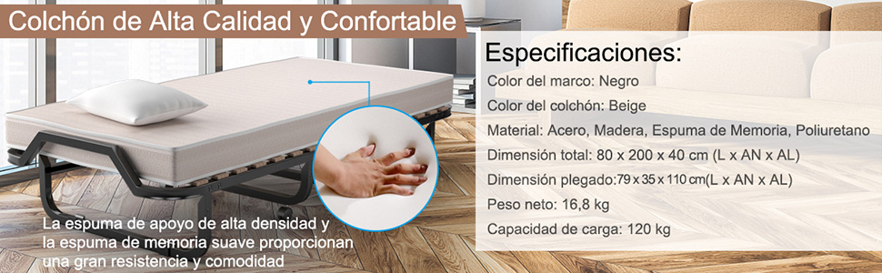Cama con ruedas