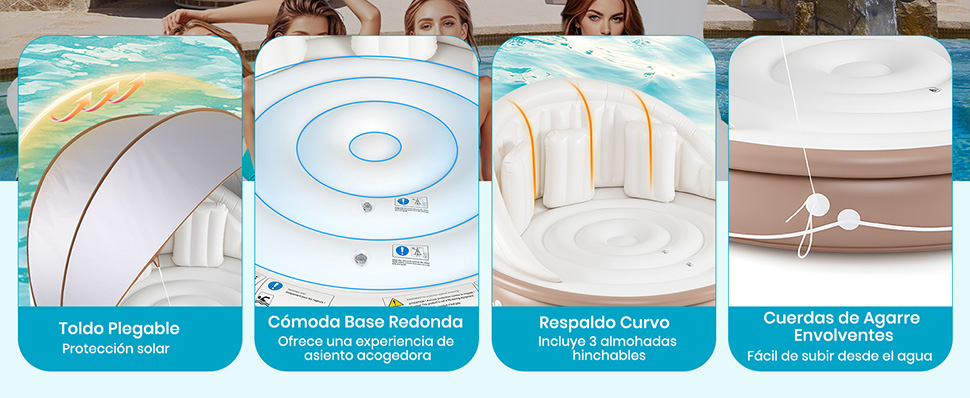 flotador de piscina inflable