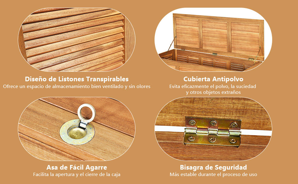 Caja de almacenamiento para exterior