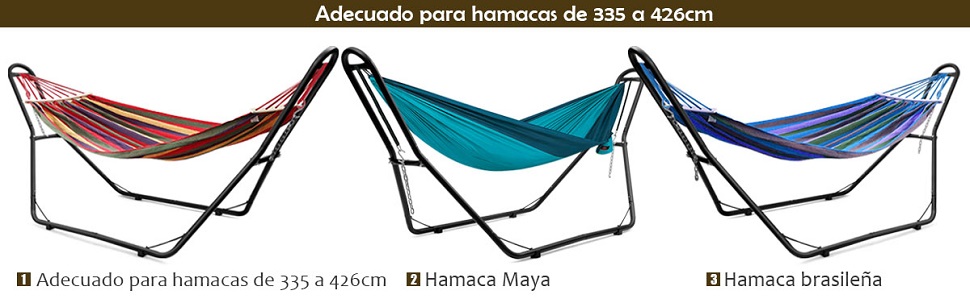 soporte para hamaca resistente hasta 150 kg