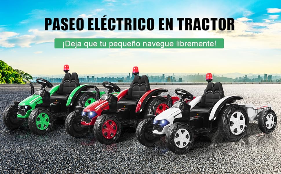Tractor Eléctrico para Niños