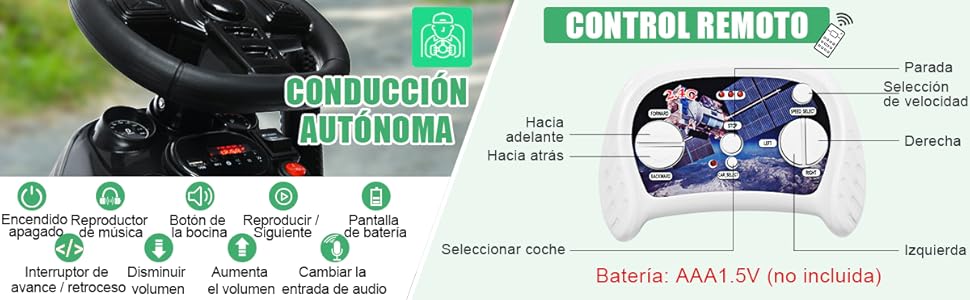 Tractor con Mando a Distancia