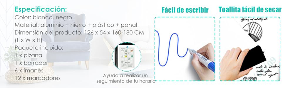 Pizarra blanca portátil