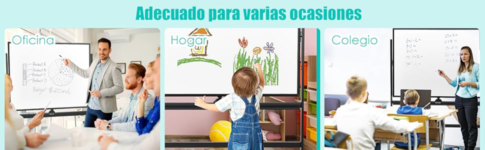 Pizarra blanca para oficina y hogar