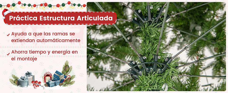 Con piñas naturales