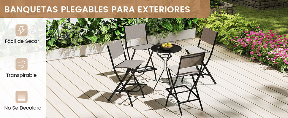Silla de bar plegable