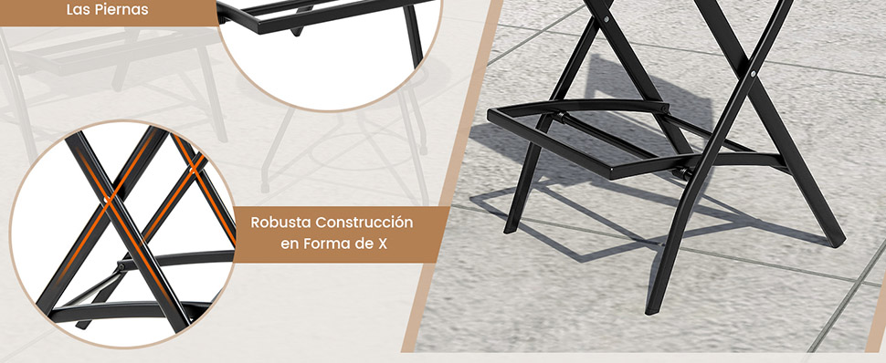 Silla alta para terraza