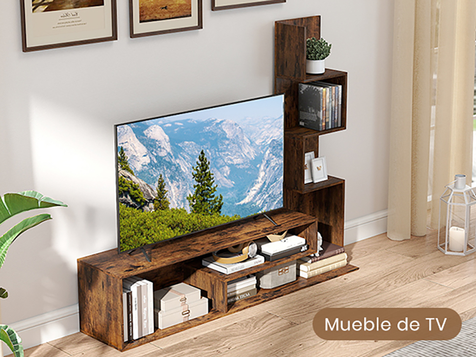 mueble para TV con estante abierto