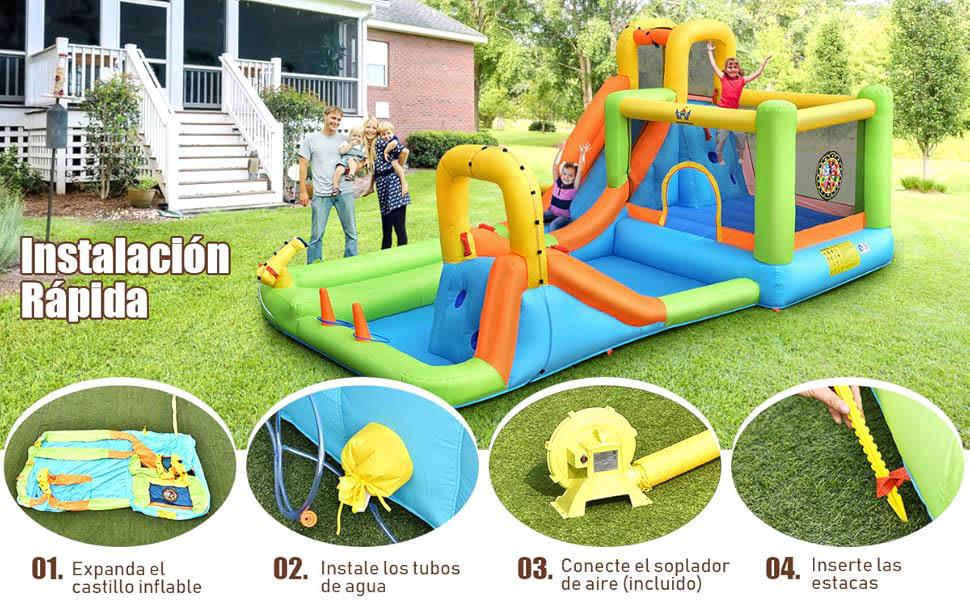 Casa inflable de agua 
