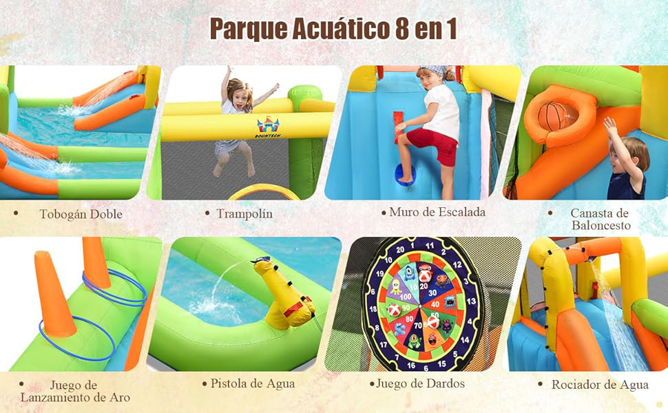 Parque acuático inflable