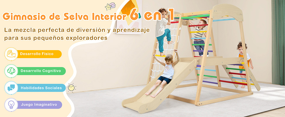 Parque infantil interior madera 