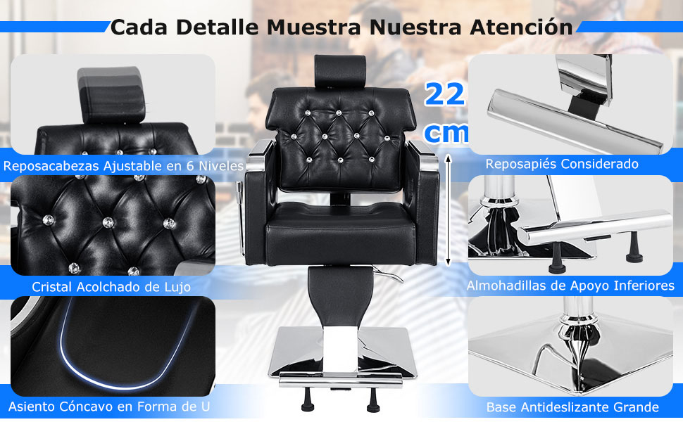 silla de barbero vintage