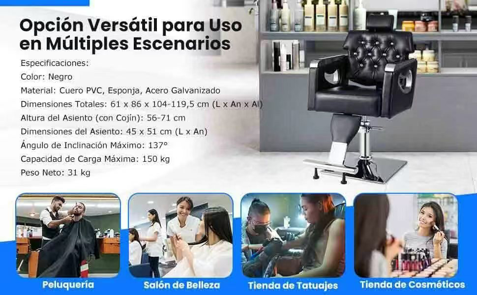 silla de barbero retro