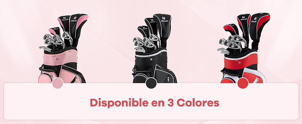 juego de palos de golf de 4 piezas para mujer