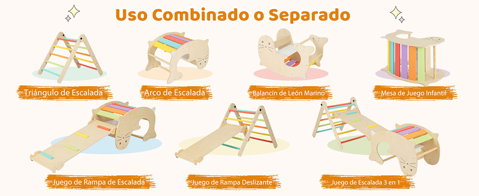 Parque infantil de actividades 7 zonas